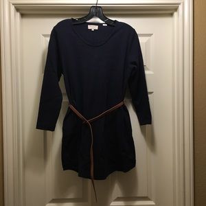Chinti and Parker navy tunic (S) with tan belt